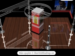 Model 3dmax thiết kế cột quảng cáo miến phí