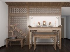 Model 3dmax thiết kế nội thất | mẫu bàn thờ cổ điển