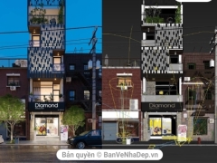 Model 3dsmax 2016 + vray full map settung thiết kế ngoại thất nhà phố