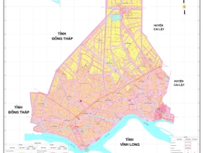 Model bản đồ quy hoạch sử dụng huyện cái bè tiền giang mới nhất 2030