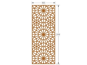 Model cắt cnc cổng 1 cánh đơn giản