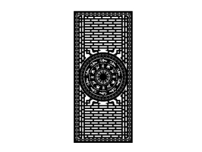 Model cắt cnc hàng rào trống đồng