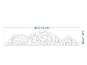 Model cắt cnc hình núi