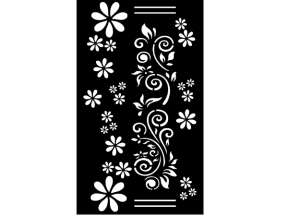 Model cắt cnc vách ngăn hoa đẹp