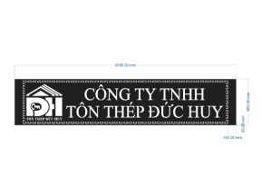 Model cnc biển hiệu cổng ty