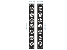 Model cnc câu đối dxf