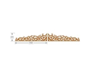 Model cnc chóp cổng 2 cánh