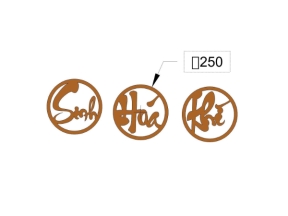 Model cnc chữ sinh hóa khí