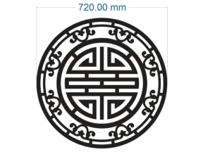 Model cnc chữ thọ mới dxf