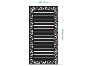 Model cnc cổng 1 cánh dxf