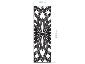 Model cnc cổng 1 cánh mới