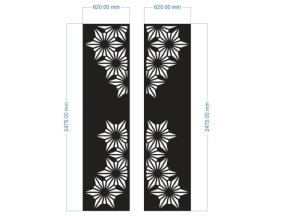 Model cnc cổng 2 cánh hoa đẹp