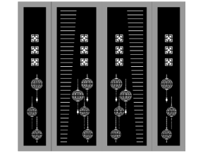 Model cnc cổng 4 cánh lồng đèn dxf