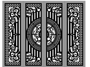 Model cnc cổng 4 cánh trống đồng siêu hot