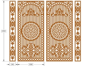 Model cnc cổng 4 cánh trống siêu hot hiện nay