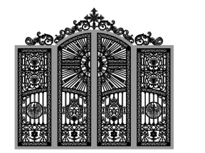 Model cnc cổng công giáo vòm