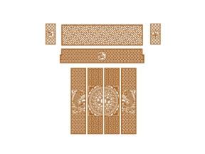 Model cnc cổng trống đồng cá chép phúc tài lộc