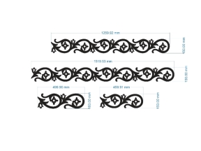 Model cnc diềm mái kính hoa uốn đẹp cad