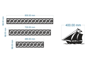 Model cnc diềm mái và thuyền