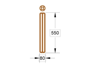 Model cnc đồng tiền trụ lan can dxf