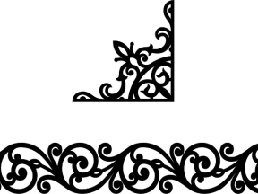 Model cnc hoa góc và diềm mái kính