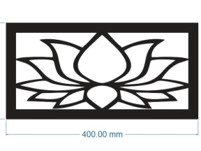 Model cnc hoa văn bông sen
