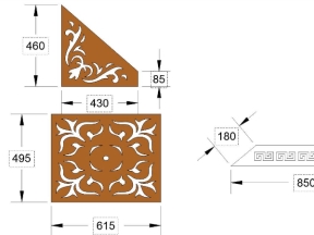 Model cnc hoa văn cổng dxf mới nhất