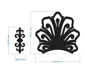 Model cnc hoa văn lan can dxf