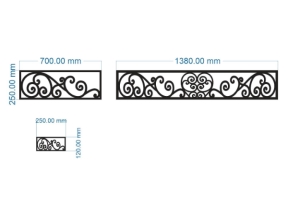 Model cnc hoa văn ô thoáng dxf