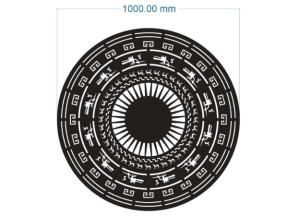 Model cnc hoa văn trống đồng tròn mới nhất