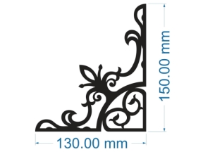 Model cnc ke góc mái kính