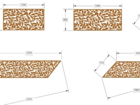 Model cnc lan can cầu thang lá giá rẻ