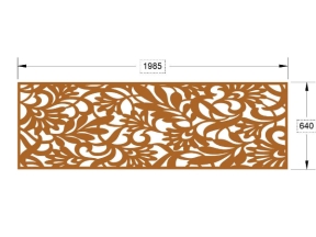 Model cnc lan can dxf lá