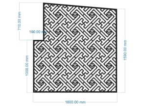 Model cnc lan can hoa văn chữ vạn