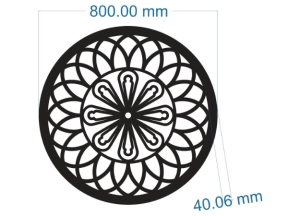 Model cnc mái kính tròn