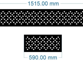 Model cnc ô thoáng cổng đơn giản