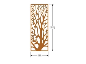 Model cnc vách cây dxf