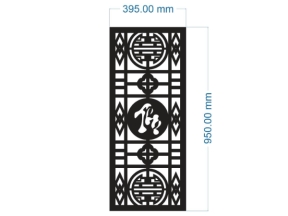 Model cnc vách chữ thọ đẹp dxf