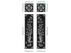 Model cnc vách cổng trúc siêu hot