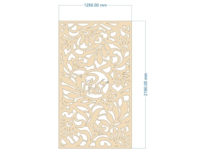 Model cnc vách ngăn chữ phát