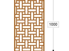 Model cnc vách ngăn đan xen