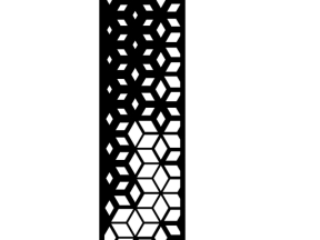 Model cnc vách ngăn hình thoi