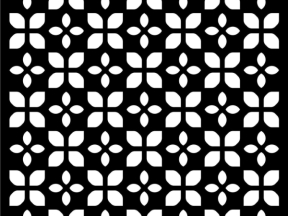 Model cnc vách ngăn hoa 4 cánh