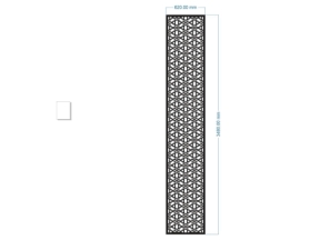 Model cnc vách ngăn hoa nhỏ