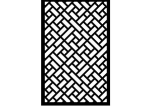 Model cnc vách ngăn hoa văn đan rổ