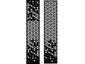 Model cnc vách ngăn tròn kết hợp ngôi sao