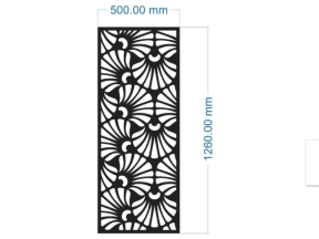 Model cnc vách quạt dxf