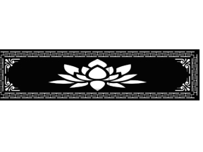 Model cnc vách sen cổng dxf