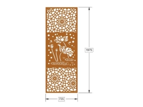 Model cnc vách sen dxf