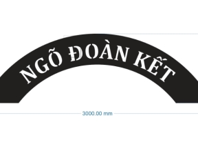 Model cnc vòm cổng ngõ đoàn kết